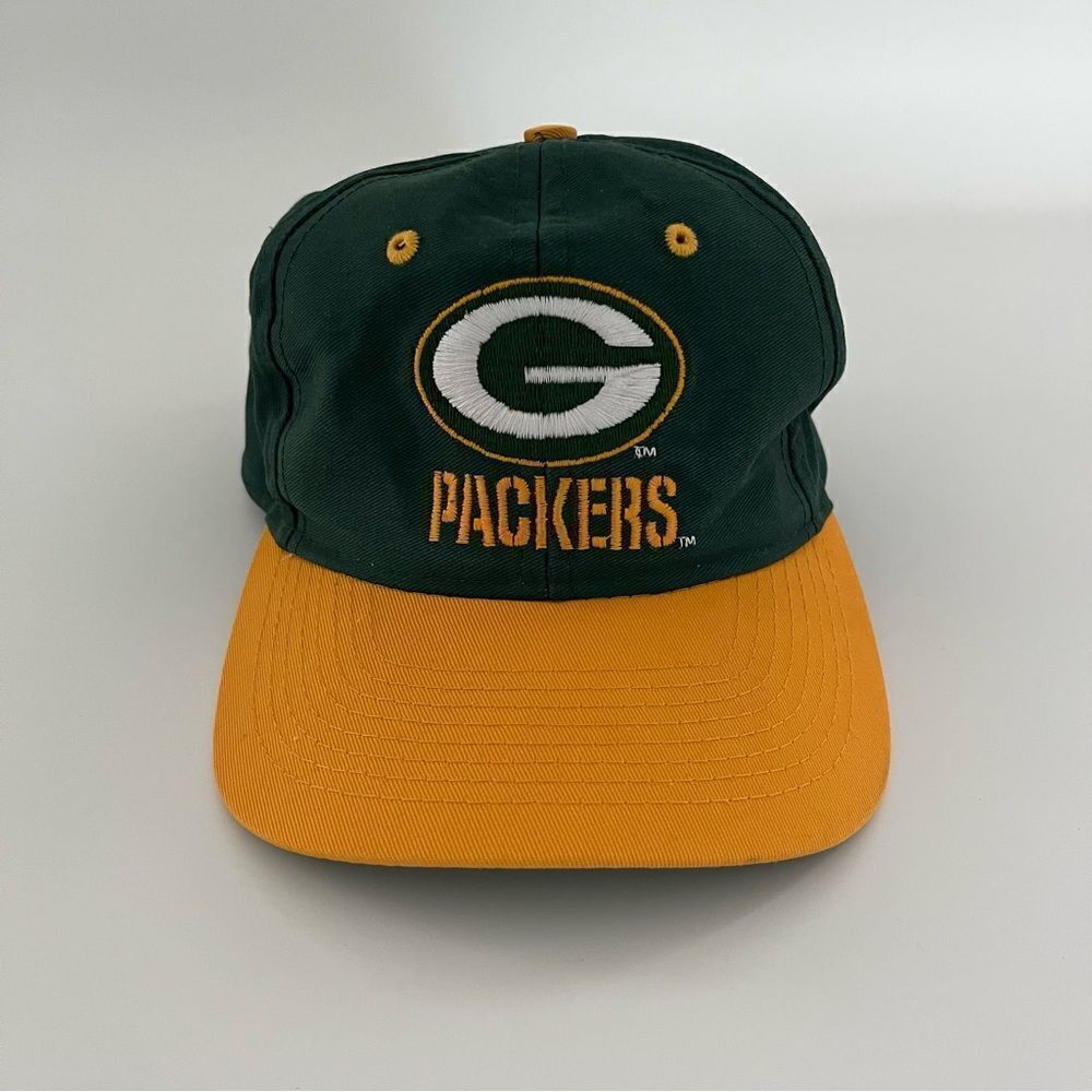 VINTAGE 1990s GREEN BAY PACKERS NFL TEAM COMPETITOR SNAPBACK CAP